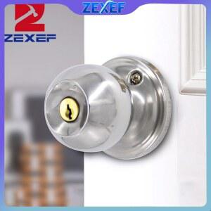 여닫이문잠금장치 ZEXEF 손잡이 세트 액세서리 입구 장치가있는 잠금 장치 욕실 도어 침실 금속 거실 핸들