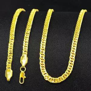 4mm 코어 골드 체인 목걸이 심플 볼드 목걸이 62cm 빅사이즈 변색방지 도금