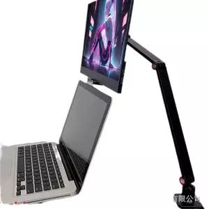 보조 모니터암 관절형 회전 스크린 태블릿 클립형 거치대