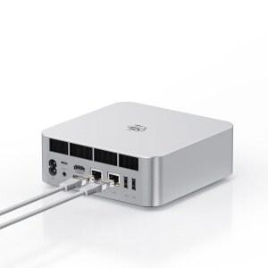 BEELINK GTI15 미니 PC, 인텔 코어 울트라 9 285H(16C /16T, 최대 5.4GHZ), 64GB DDR5 5600MHZ 1TB M.2 PCLE4.0 SSD 지원 트리플 디스플레이, WIFI7, 블루투스 5.4, 듀얼 10GBPS LAN W-11 게이밍 컴퓨터