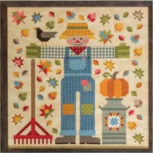 일반적인 라일리 블레이크 로리 홀트의 퀼트 허수아비 크로스 스티치 패턴인 세인트 엠마 가을 수확 테마