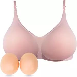 레르반라 실리콘 유방 형성 여성 강화 무선 절제술 브라 보철물 주머니 포함