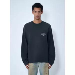 아크네스튜디오 체스트 패치 포켓 코튼 저지 티셔츠 CL0415 BM0