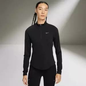 나이키 템포 스우시 런 여성 운동 드라이핏 러닝 기능성 쿼터집 아노락 반집업 탑 HV284