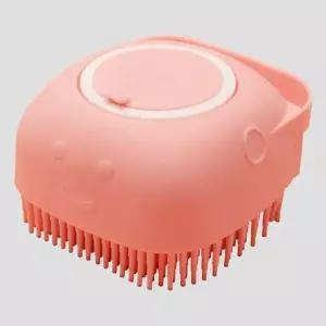 장모 슬리커 위생적 손잡이 샴품브러쉬 반려동물