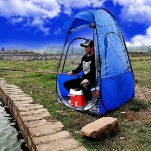 원터치 텐트 1인용 야전 캠핑 가림막 높이 야외 낚시 인용
