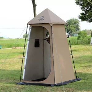 샤워텐트 탈의실 야외용 간이 가림막 샤워장 비달리도 해변 간이샤워부스 낚시텐트 공간분리형