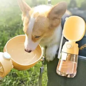 [셀러에이드]휴대용 강아지 산책 물병 급수기 물그릇 물통