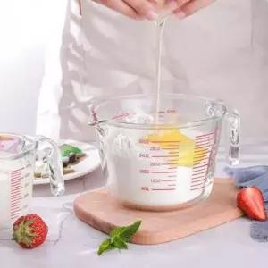 [골드스마일]내열 강화유리 눈금 투명 조리용 계량 비커 이유식 계량컵