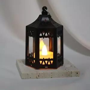 고품질 캔들케이스 랜턴 -블랙 미니캔들 블랙미니캔들워머 캔들워머 캔들세트 홈인테리어 WFIV3K5