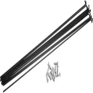 아크로픽스 12개 14G J 벤드 293mm x 2mm 자전거 스포크 니플 스틸 블랙 자동차 부품 포함