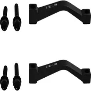 플라이린 2Pcs 자전거 디스크 브레이크 마운트 어댑터 나사가 있는 포스트 180mm 로터용 F/R180 마운틴