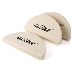 FOSHIO 3pcs 하프 문 모양 양모 스퀴지 창 필름 틴팅 자동차 포장 스크레이퍼 스크래치 없음 청소 도구 비