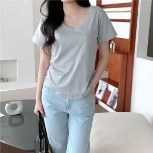 여자 기본 기본 무지 무지 여름 반팔티/반팔티