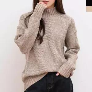 긴팔티 면스판 폴라티 여자 면 신상 겨울 반팔티 티