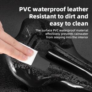 ROCKBROS 자전거 안장 초경량 중공 충격 흡수 MTB 도로 나일론 편안한 사이클링 시트 부품 PVC 가죽