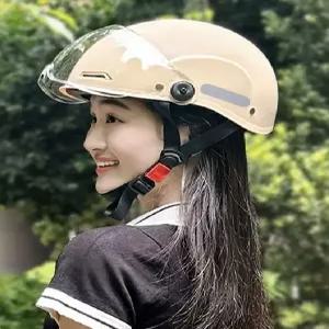 빅사이즈 스쿠터 배달 오픈 오토바이 헬멧 반모 여름용 큰머리 바이크 경량