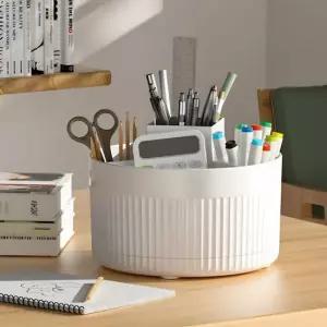 사무용품 오거나이저 화장품 책상정리 회전 정리함 오거나이저 데스크오거나이저