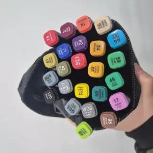 24컬러 미술 준비물 학용품 마카펜 수업 초등학교 미술용품 수체화 학원 그림그리기