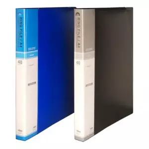 TBZ 현풍 칼라링클리어화일 A4 40매 청색 소박스 35개입 다용도화일 서류보관 클리어화일