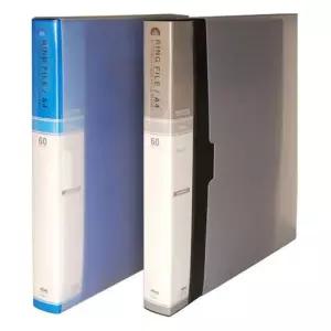 TBZ 현풍 칼라링클리어화일 A4 60매 청색 소박스 14개입 클리어화일 사무용화일 투명화일