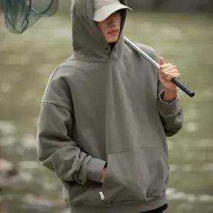 [골드스마일]남녀공용 베이직 무지 기모후드 루즈핏 데일리 캐주얼 4색