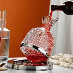 [골드스마일]와인 크리스탈디켄터 와인용품 자동스월링 디캔터