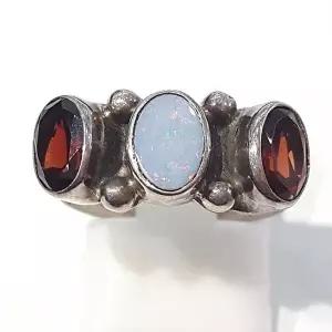 [셀러허브 패션][블루케이] 오팔가넷 원석반지230901-21 12호탄생석