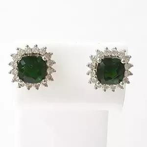 [셀러허브 패션][블루케이] 그린토파즈 원석귀걸이230905-08사각심플