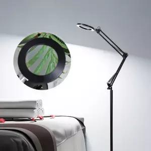 LED 링라이트 돋보기 대형 스탠드 확대경 장스탠드 독서 실버용품 책상 고배율 노안 독서등 침실