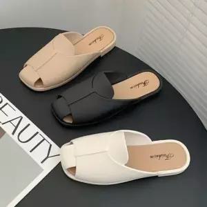 가벼운 오픈토 여성용 슬리퍼 여름용 덧신 슬리퍼 여성신발 심플신발 데일리슈즈