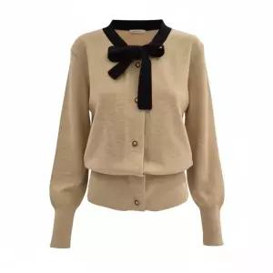 [롯데백화점]abfz 리본포인트 배색 니트 ADA1HY53B