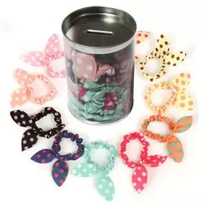 헤어밴드 머리끈 귀곱창머리끈 땡땡이 악세사리 혼합20P 고무줄