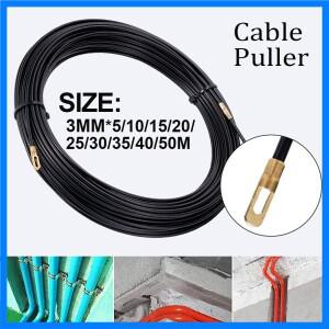 3mm 5M-40M 케이블 풀러 가이드 푸시 풀러 나일론 벽 와이어 리드 전기 스프링 테이프 도관 스레더 풀러 배