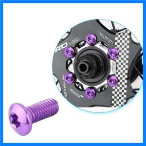 12Pcs 자전거 디스크 브레이크 로터 T25 레드/블루/그린/퍼플/골드/도금 나사 MTB 도로 자전거 6 볼트 플레