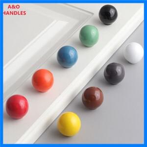 서랍 캐비닛 가구를 처리합니다. 캐비닛 손잡이 문 서랍 손잡이 색상 도자기 Rotundity 단일 구멍에 대한