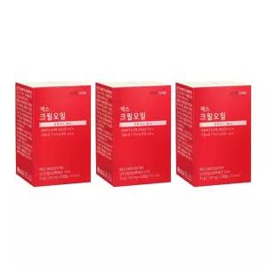 뉴트리코어 맥스 크릴오일 청정 남극 인지질 붉은 빨간 새우 오일 30캡슐 3박스 MJ