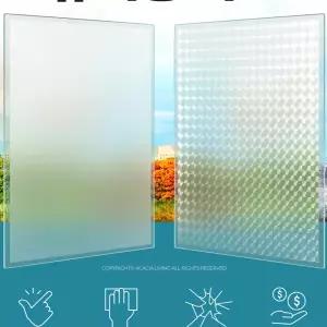 유리창 시트지 불투명 사생활 썬팅지 창문 시트지 무점착 블라인드 가리개 냉난방 사계절 문단열 햇빛 절약