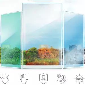 유리 시트지 프라이버시 열차단 무점착 창문 필름 베란다 암막 블라인드 뽁뽁이 겨울철 가리개 사생활