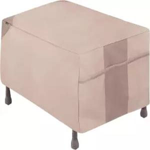 모던 레저 몬테레이 파티오 오스만/사이드 테이블 커버 - 방수 원단 야외 데크 가구를 위한 튼튼한 보호