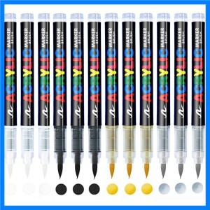 3Pcs 흰색 마커 페인트 펜 세트 예술 프로젝트 드로잉 바위 그림 돌 세라믹 유리 나무 플라스틱에 대 한 영