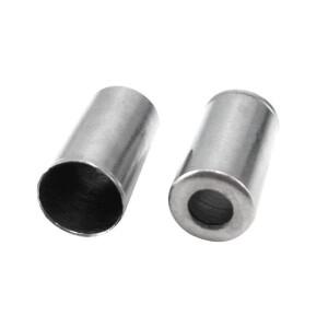 [호환제품] 100pcs 5mm 자전거 브레이크 와이어 캡 변속기 시프터 케이블 엔드 팁 사이클링 크림프 내부 페