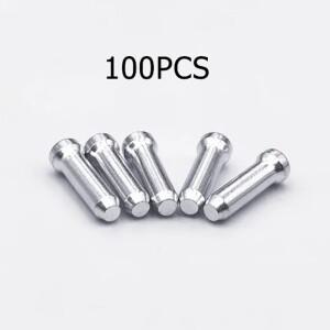 [호환제품] 100pcs 자전거 브레이크 시프터 케이블 팁 알루미늄 라인 변속기 내부 와이어 엔드캡 크림프 MT