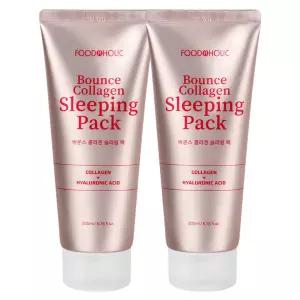 (1+1) 바운스 콜라겐 슬리핑 팩 200ml /수분크림 수면팩 물광