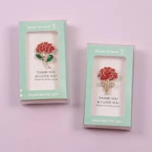 카네이션 큐빅 브로치 어버이날 스승의날 부토니에 어버이날 스승의날 부토니에