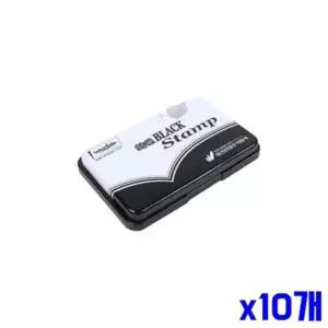 bns 선명한 블랙 스탬프 x10개 스탬프잉크 도장스탬프잉크 인주 스탬프잉크 매표인주