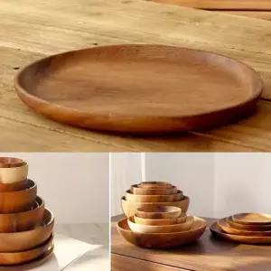 브런치카페접시 홈카페 브런치 카페 접시 디저트 플레이팅 우드 그릇