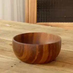 원형볼그릇 씨리얼 카페 그릇 요거트 샐러드 우드 빙수 나무