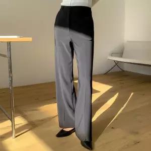 [신세계라이브쇼핑][옷자락] 여자 봄신상 스판 밴딩 세미와이드 일자 슬랙스