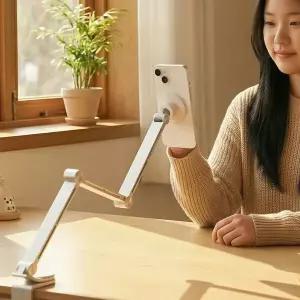 맥세이프 마그네틱 핸드폰 자바라 거치대 누워서 유튜브 침대 항공샷 수직 촬영